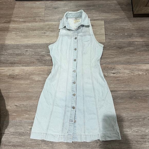 DL1961 Payton Button Front Denim Button Down Mini Dress XS - Picture 3 of 7